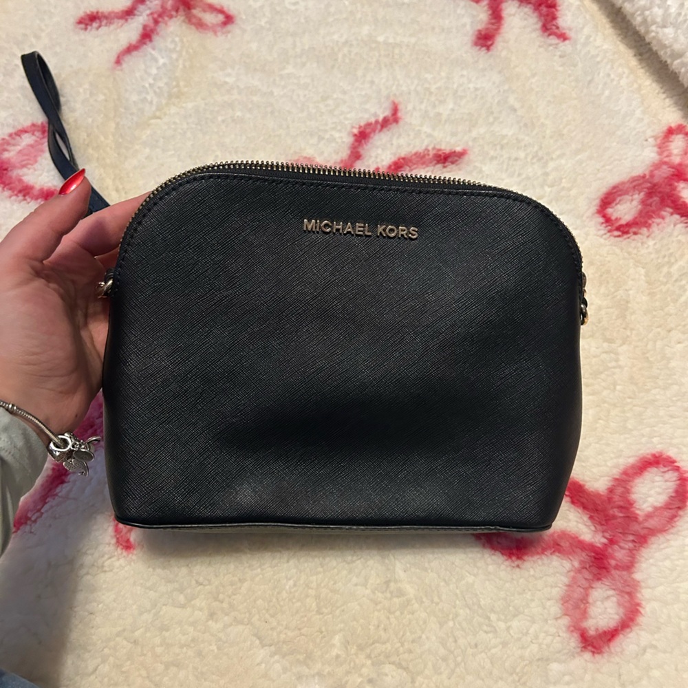 Michael Kors Black Leather Pouch